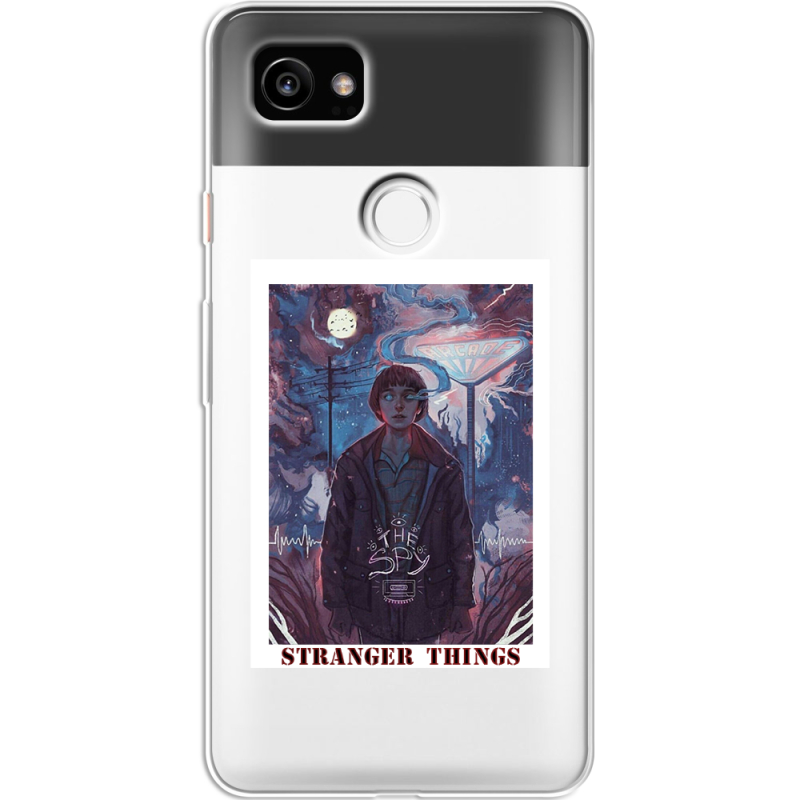 Прозрачный чехол Uprint Google Pixel 2 XL Stranger Things