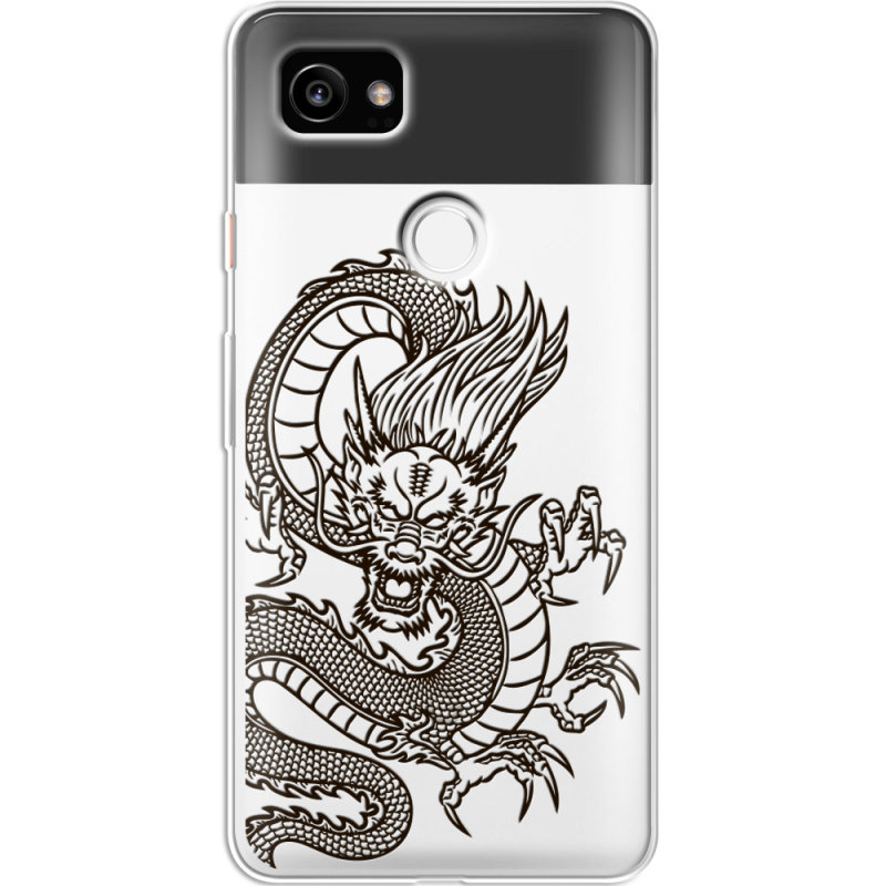 Прозрачный чехол Uprint Google Pixel 2 XL Chinese Dragon