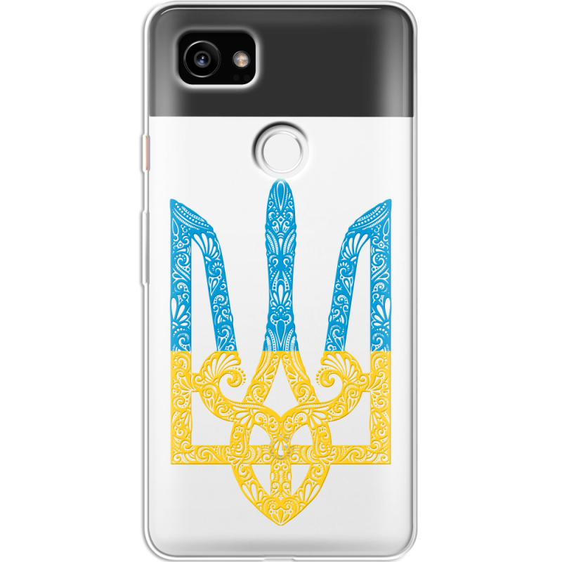 Прозрачный чехол Uprint Google Pixel 2 XL Gold Trident