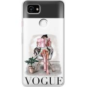 Прозрачный чехол Uprint Google Pixel 2 XL VOGUE