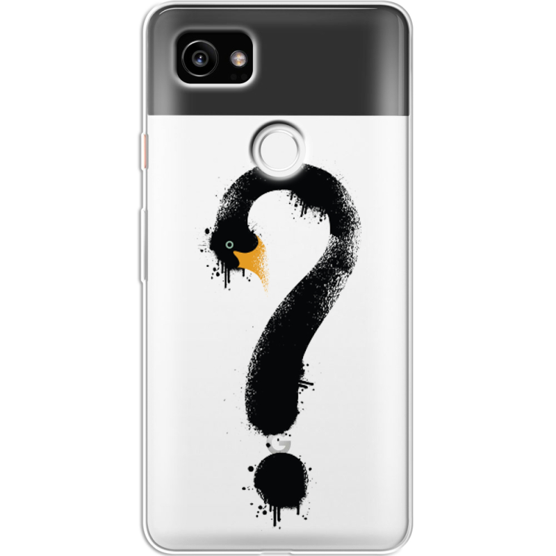Прозрачный чехол Uprint Google Pixel 2 XL Swan question
