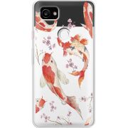 Прозрачный чехол Uprint Google Pixel 2 XL Japanese Koi Fish