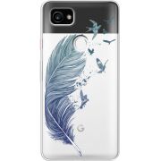 Прозрачный чехол Uprint Google Pixel 2 XL Feather