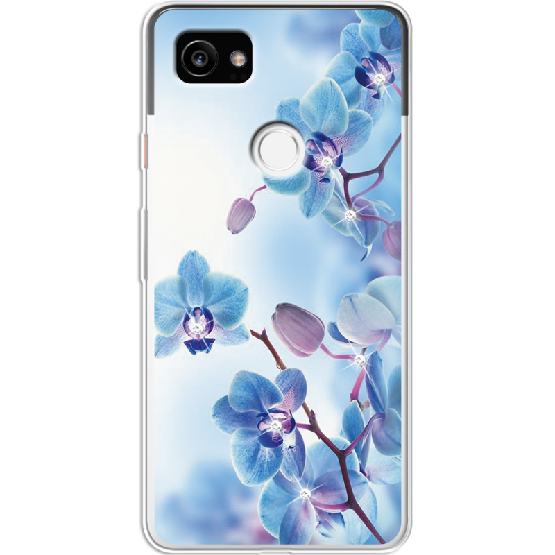 Чехол со стразами Google Pixel 2 XL Orchids