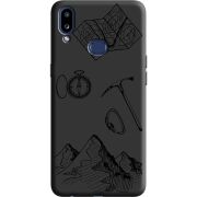 Черный чехол Uprint Samsung A107 Galaxy A10s Mountains