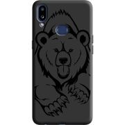 Черный чехол Uprint Samsung A107 Galaxy A10s Grizzly Bear