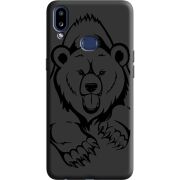 Черный чехол Uprint Samsung A107 Galaxy A10s Grizzly Bear