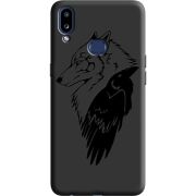 Черный чехол Uprint Samsung A107 Galaxy A10s Wolf and Raven