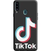 Черный чехол Uprint Samsung A207 Galaxy A20s Tik Tok