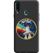 Черный чехол Uprint Samsung A207 Galaxy A20s NASA