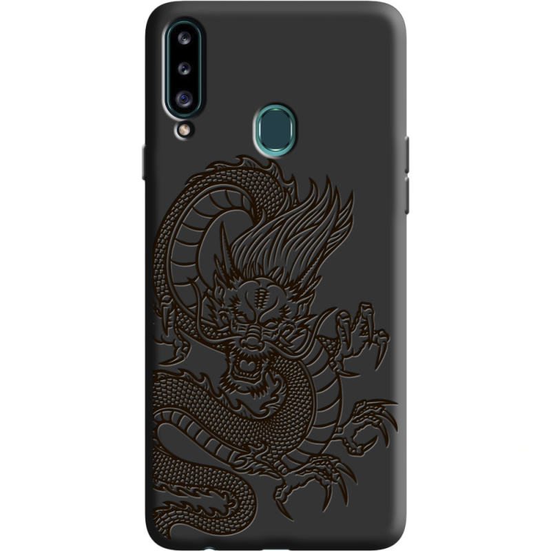 Черный чехол Uprint Samsung A207 Galaxy A20s Chinese Dragon