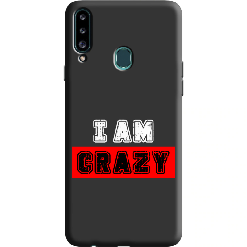 Черный чехол Uprint Samsung A207 Galaxy A20s I'm Crazy