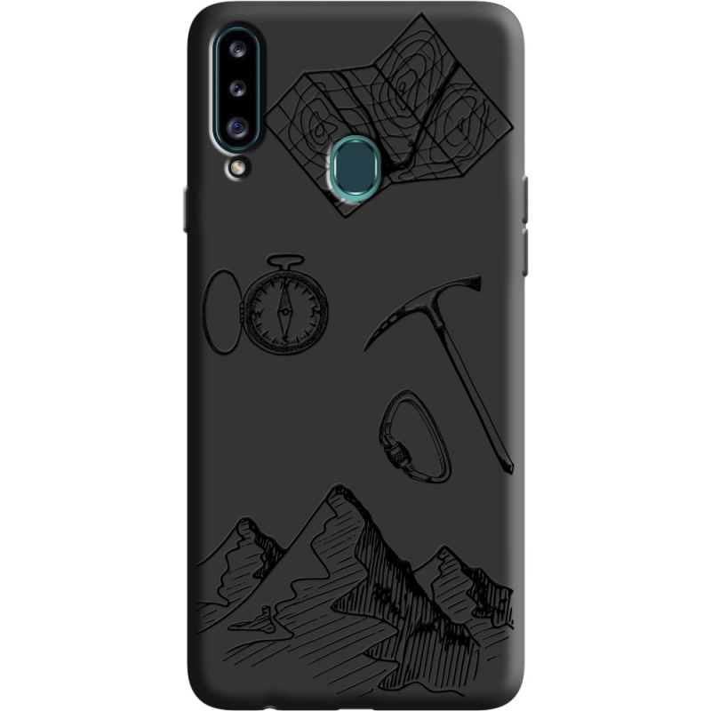 Черный чехол Uprint Samsung A207 Galaxy A20s Mountains