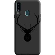 Черный чехол Uprint Samsung A207 Galaxy A20s Deer