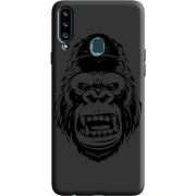 Черный чехол Uprint Samsung A207 Galaxy A20s Gorilla