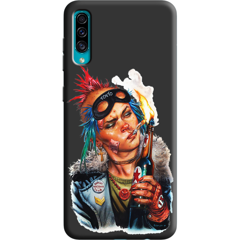 Черный чехол Uprint Samsung A307 Galaxy A30s Tanker Girl