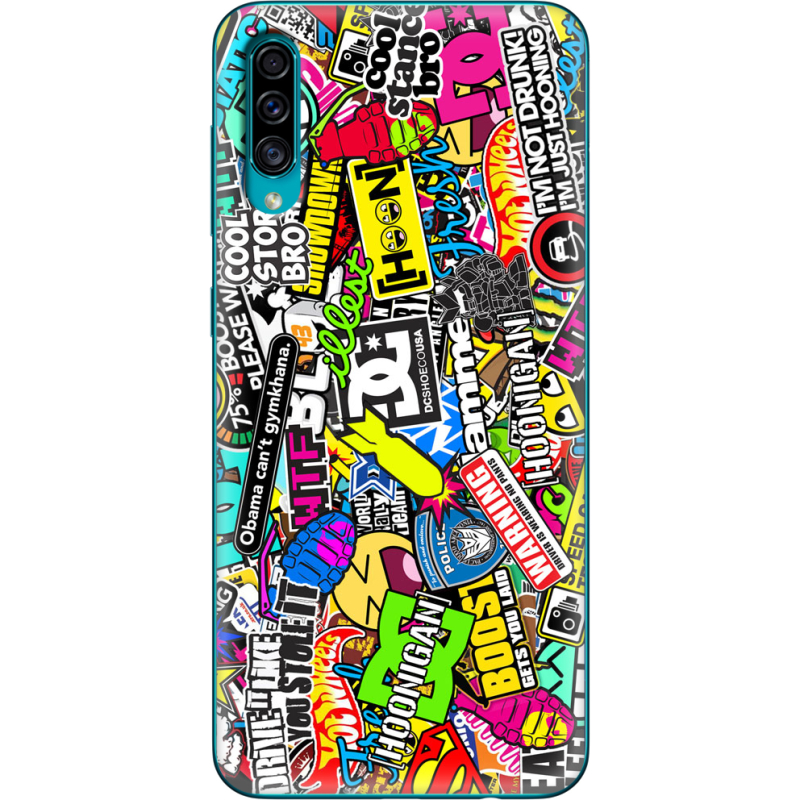 Чехол Uprint Samsung A307 Galaxy A30s Multicolored Inscriptions