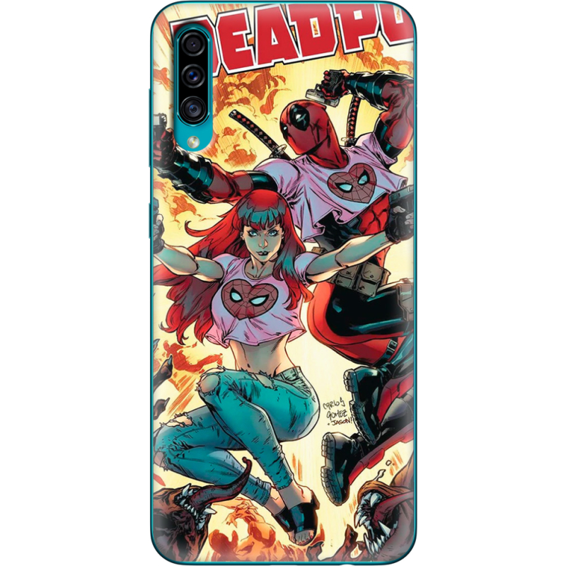 Чехол Uprint Samsung A307 Galaxy A30s Deadpool and Mary Jane