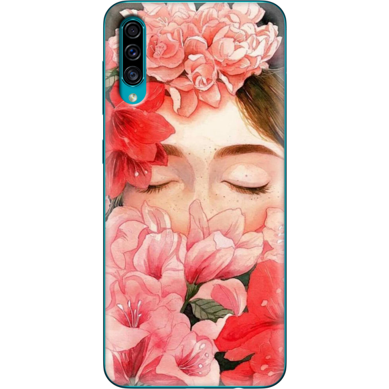 Чехол Uprint Samsung A307 Galaxy A30s Girl in Flowers
