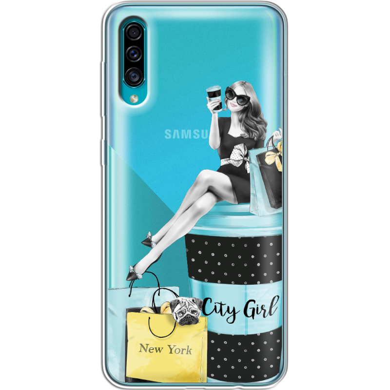 Прозрачный чехол Uprint Samsung A307 Galaxy A30s City Girl