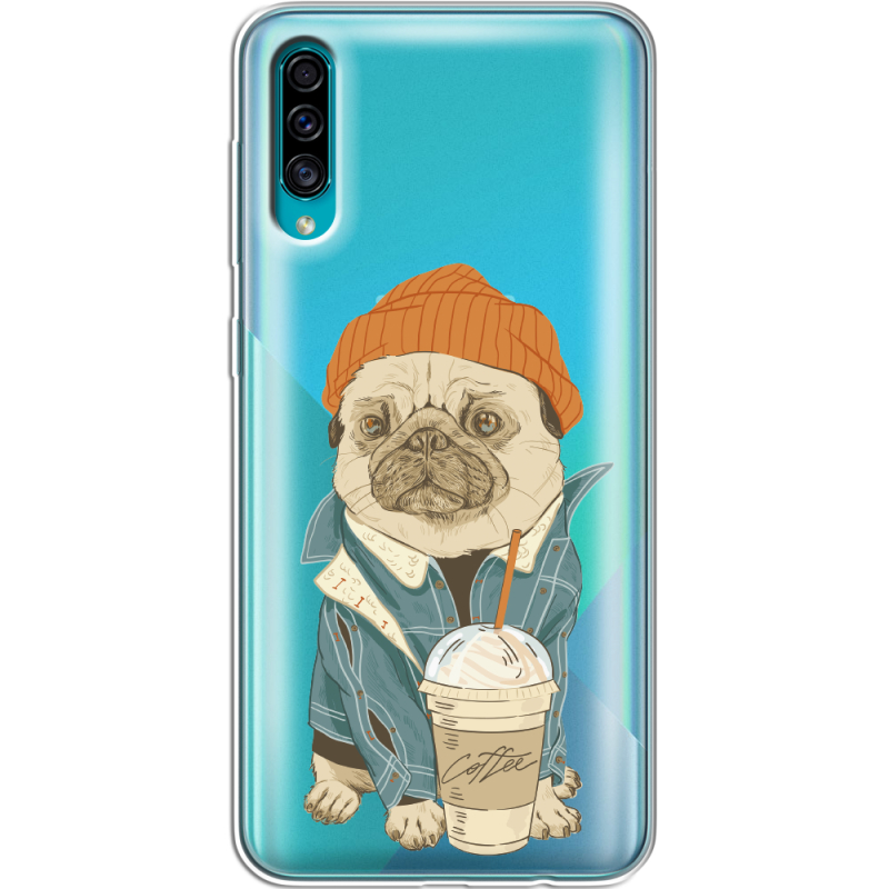 Прозрачный чехол Uprint Samsung A307 Galaxy A30s Dog Coffeeman