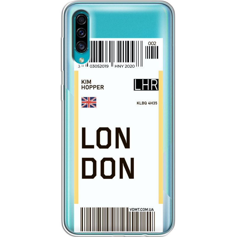 Прозрачный чехол Uprint Samsung A307 Galaxy A30s Ticket London