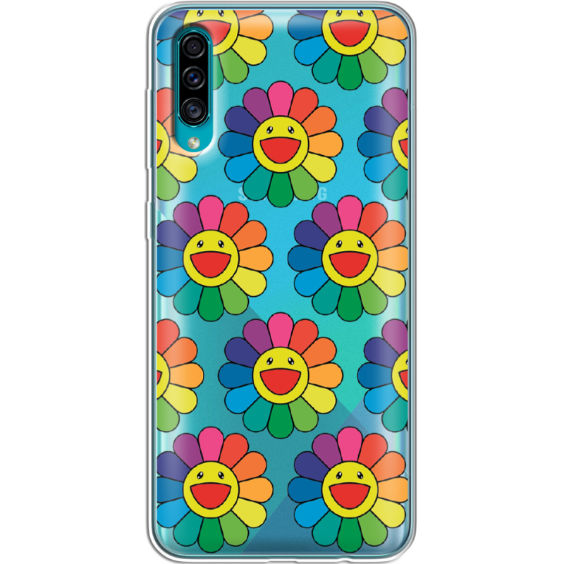 Прозрачный чехол Uprint Samsung A307 Galaxy A30s Hippie Flowers