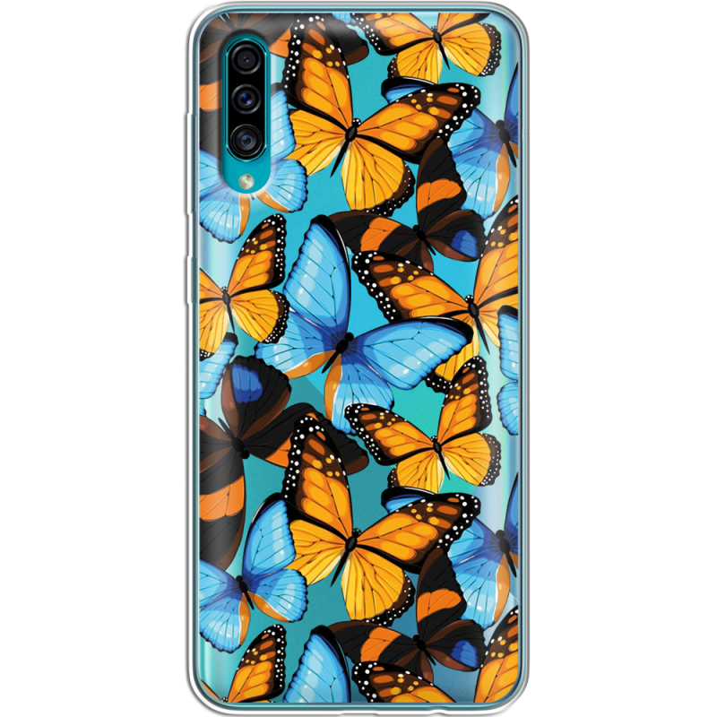 Прозрачный чехол Uprint Samsung A307 Galaxy A30s Butterfly Morpho