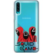 Прозрачный чехол Uprint Samsung A307 Galaxy A30s siquid game люди в красном