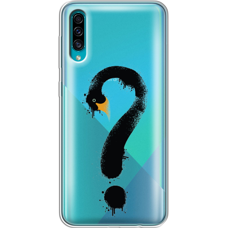 Прозрачный чехол Uprint Samsung A307 Galaxy A30s Swan question