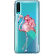 Прозрачный чехол Uprint Samsung A307 Galaxy A30s Floral Flamingo