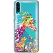 Прозрачный чехол Uprint Samsung A307 Galaxy A30s Colorful Giraffe