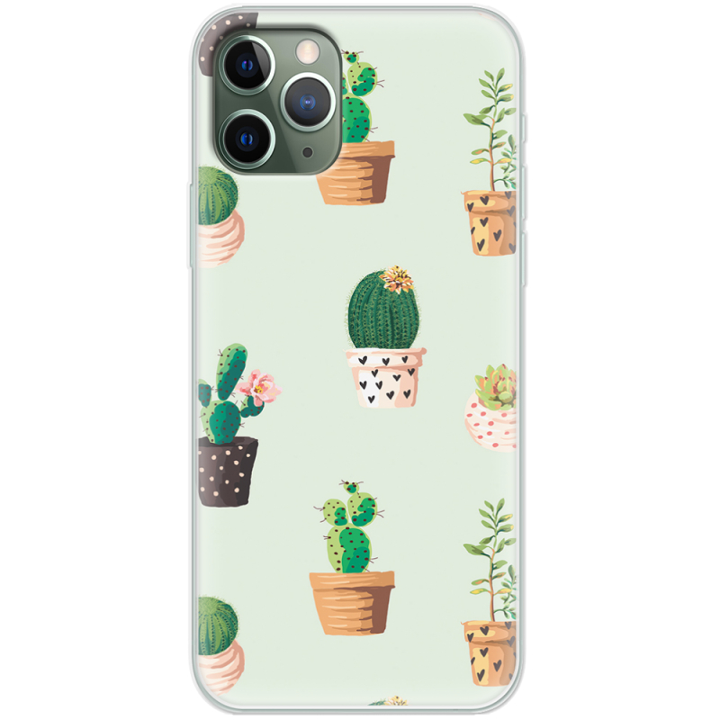 Чехол Uprint Apple iPhone 11 Pro L-green Cacti