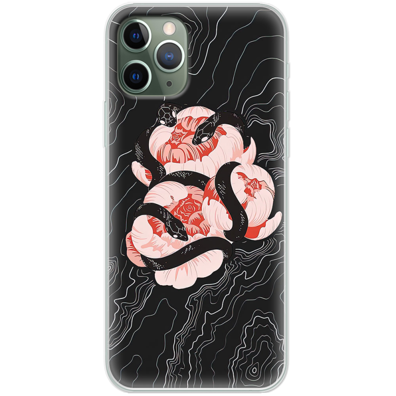 Чехол Uprint Apple iPhone 11 Pro Snake Rose