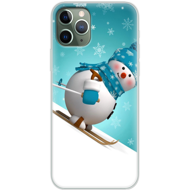 Чехол Uprint Apple iPhone 11 Pro Skier Snowman