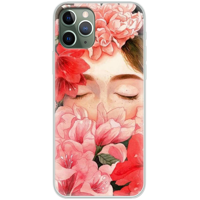 Чехол Uprint Apple iPhone 11 Pro Girl in Flowers