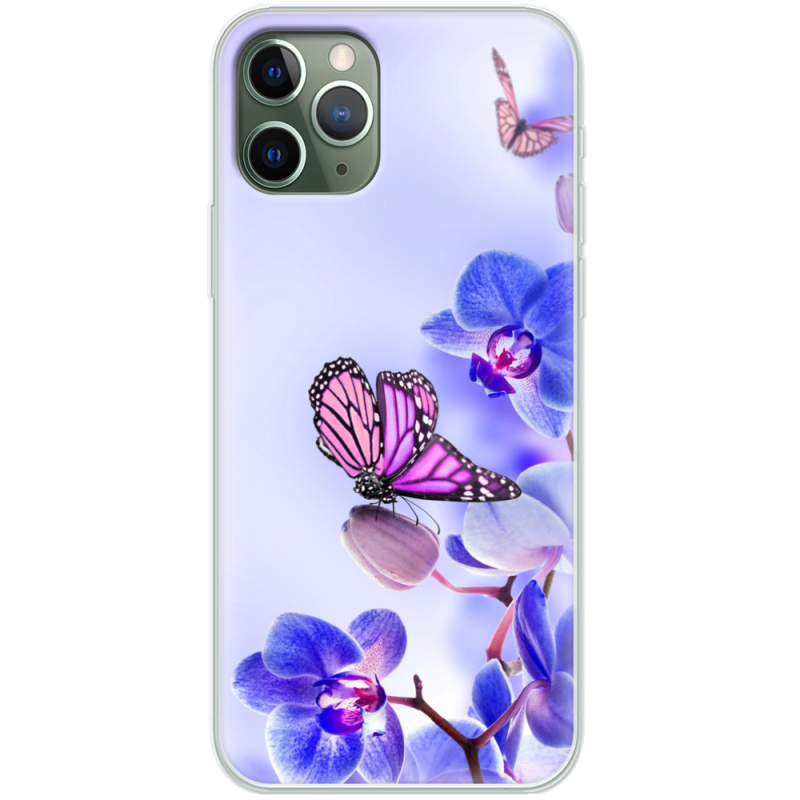 Чехол Uprint Apple iPhone 11 Pro Orchids and Butterflies