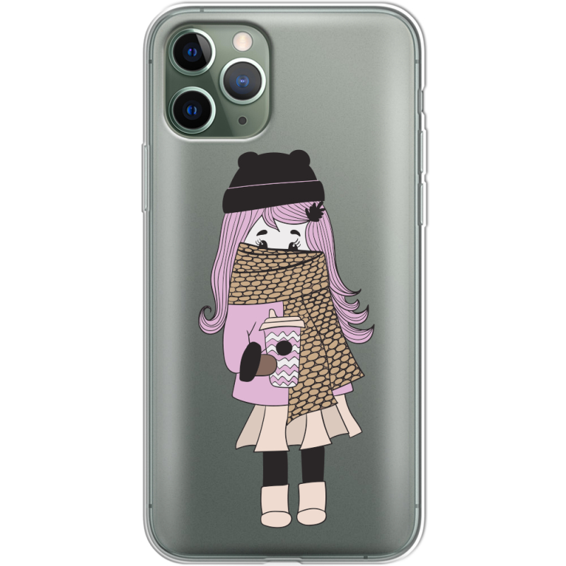 Прозрачный чехол Uprint Apple iPhone 11 Pro Winter Morning Girl