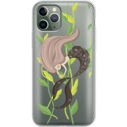 Прозрачный чехол Uprint Apple iPhone 11 Pro Cute Mermaid