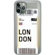Прозрачный чехол Uprint Apple iPhone 11 Pro Ticket London