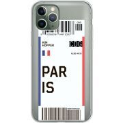 Прозрачный чехол Uprint Apple iPhone 11 Pro Ticket Paris