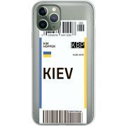 Прозрачный чехол Uprint Apple iPhone 11 Pro Ticket Kiev