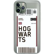 Прозрачный чехол Uprint Apple iPhone 11 Pro Ticket Hogwarts