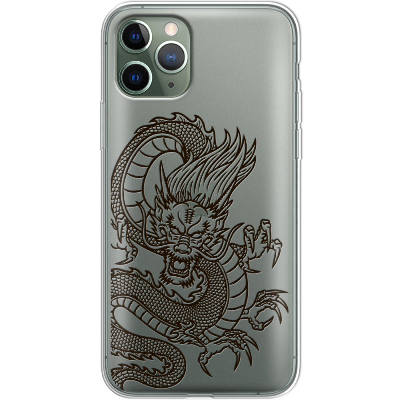 Прозрачный чехол Uprint Apple iPhone 11 Pro Chinese Dragon