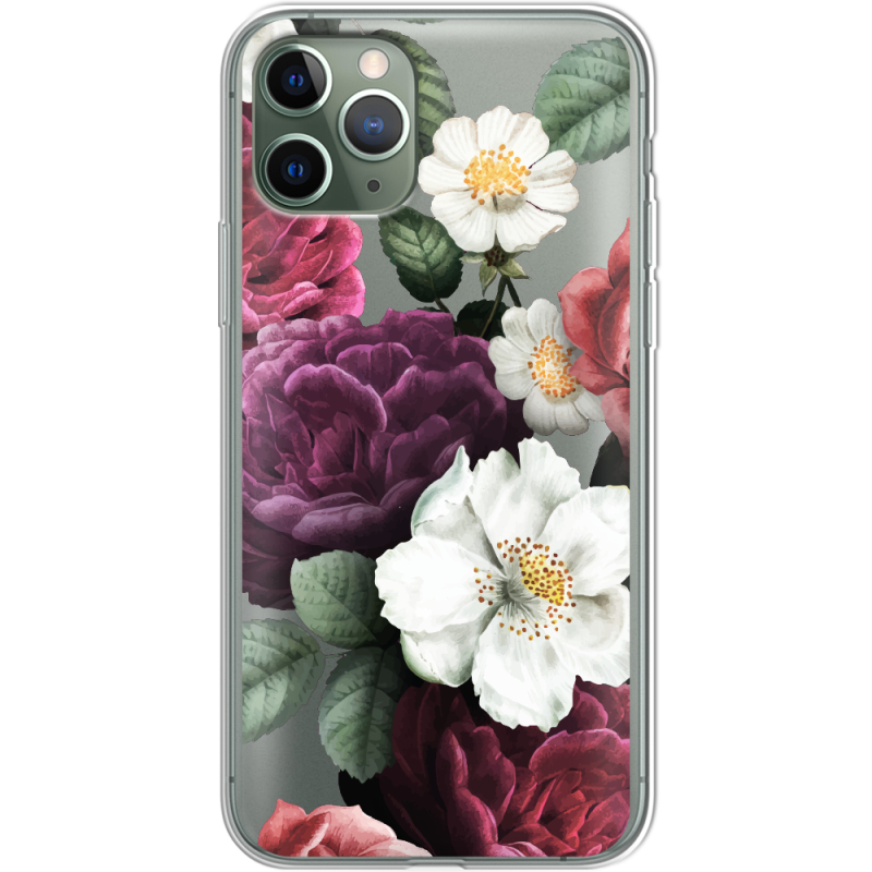 Прозрачный чехол Uprint Apple iPhone 11 Pro Floral Dark Dreams