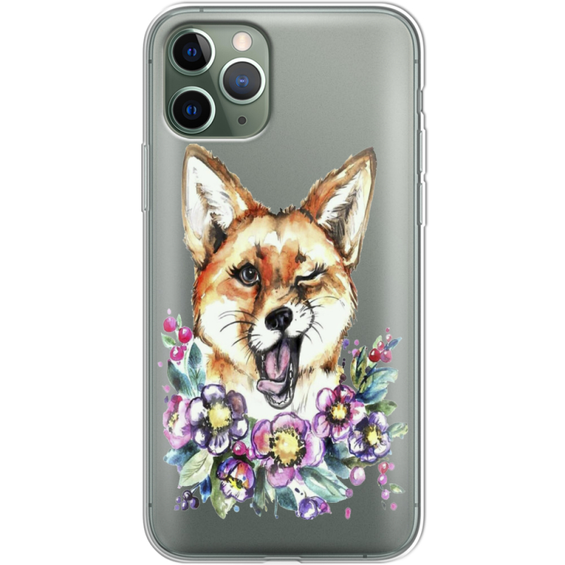 Прозрачный чехол Uprint Apple iPhone 11 Pro Winking Fox