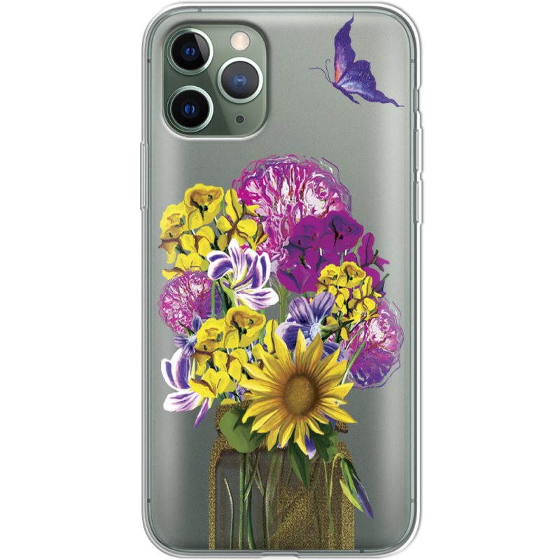 Прозрачный чехол Uprint Apple iPhone 11 Pro My Bouquet