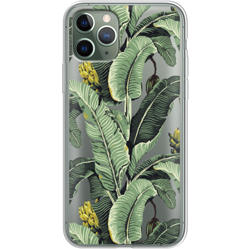 Прозрачный чехол Uprint Apple iPhone 11 Pro Banana Leaves