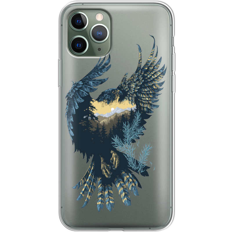 Прозрачный чехол Uprint Apple iPhone 11 Pro Eagle