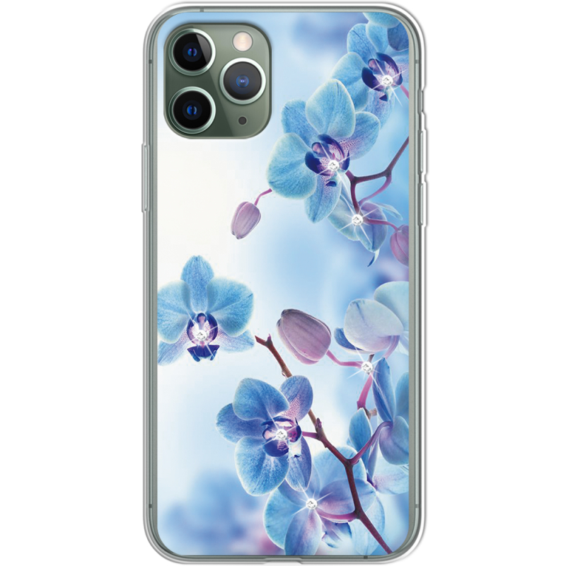 Чехол со стразами Apple iPhone 11 Pro Orchids